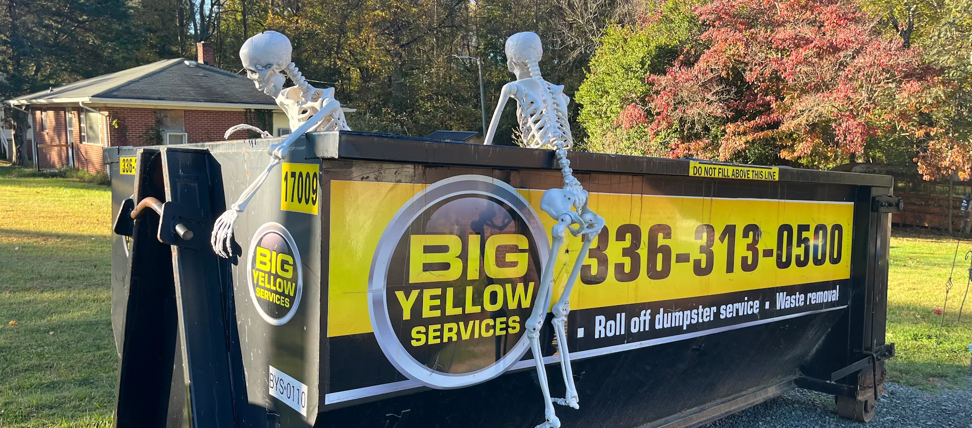 Dumpster Diving Skeltons in Alamance County